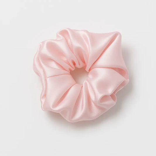 Rožinė šilkinė plaukų gumytė SleepSpace